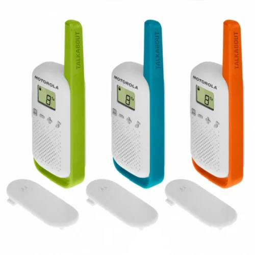 Alternative view of Motorola Walkie Talkie TLKR T42 triple pack