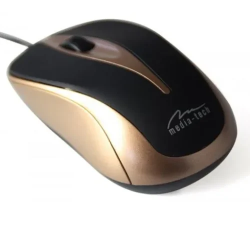 Media-Tech Optical mouse Plano черен-gold