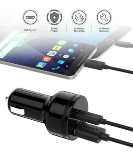 Alternative view of AUKEY зарядно за кола ultrafast CC-Y7 2 CC-Y7 2xUSB Power Delivery 2.0 5.4A 36W