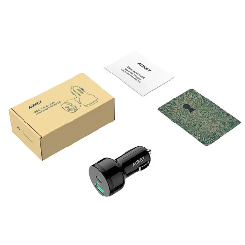 AUKEY зарядно за кола ultrafast CC-Y7 2 CC-Y7 2xUSB Power Delivery 2.0 5.4A