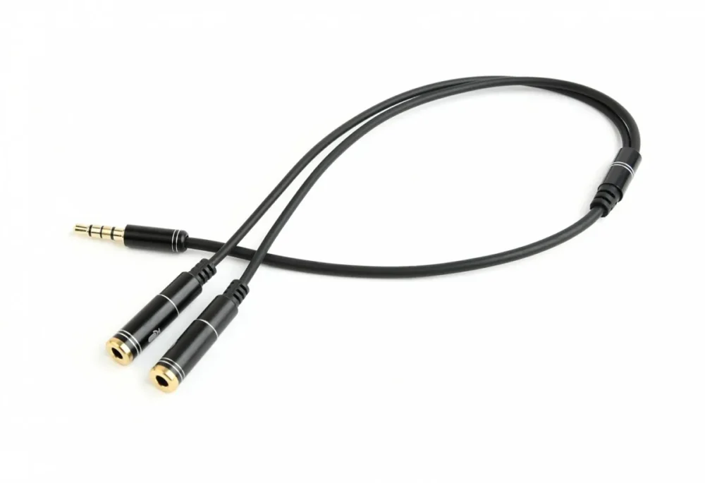 Gembird адаптер audio microphone 3.5mm minijack 4PIN 0.2m
