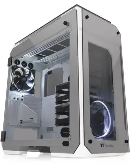 Thermaltake Case View 71 Riing Tempeчервен Glass E-ATX Full Tower - Snow Edition