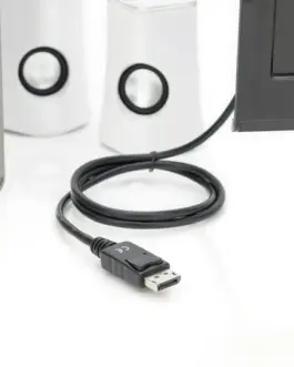 Alternative view of Digitus адаптер кабел Displayport 1.2 with interlock 4K 60Hz UHD Typ DP/HDMI A M/M черен 1m