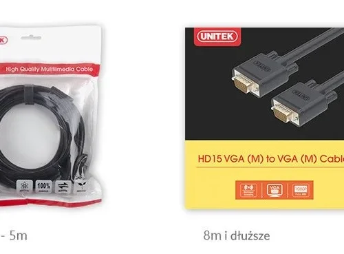 Unitek кабел VGA PREMIUM HD15 M/M