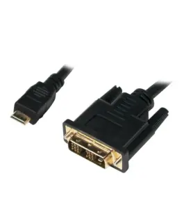 LogiLink Mini HDMI to DVI-D кабел M/M 1m черен