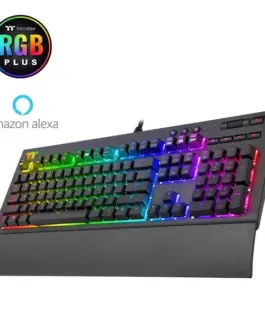 Alternative view of Thermaltake Keyboard Tt eSPORTs - Premium X1 RGB Cherry MX Silver Speed