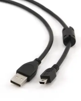 Gembird кабел Mini USB 2.0 CANON (with ferrite) 1.8m bla