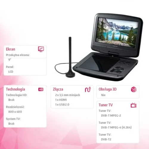 Sencor Portable TV 9 SPV 7926T with DVD