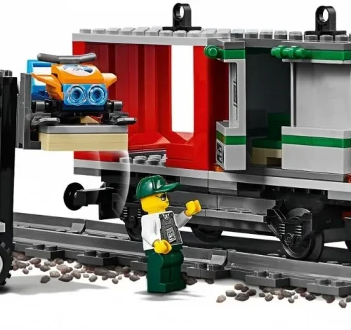 Alternative view of LEGO Bricks City Cargo Train
