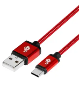 TB кабел USB - USB C 1.5 m ruby tape