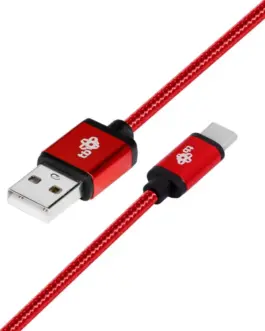 Alternative view of TB кабел USB - USB C 1.5 m ruby tape