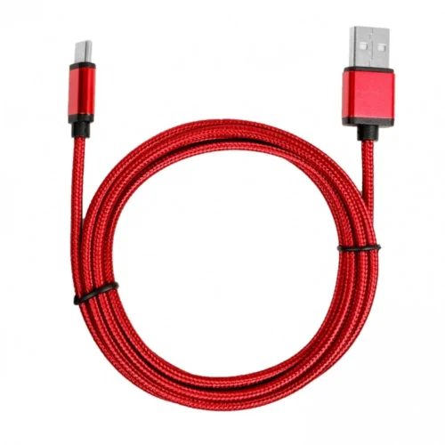 TB кабел USB – USB C 1.5 m ruby tape