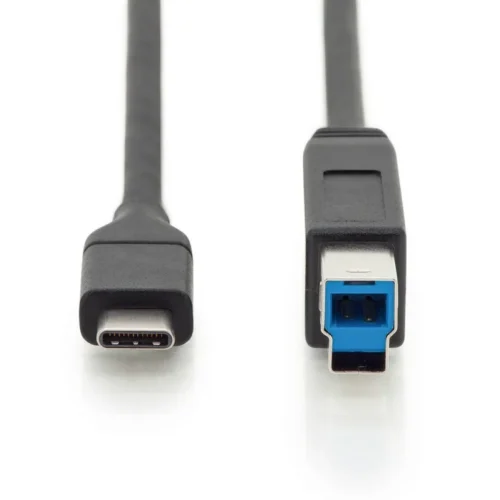 Alternative view of Digitus кабел за връзка USB 3.1 Gen.2 SuperSpeed + 10Gbps USB Type C / B M / M Power Delivery, черен, 1.8m
