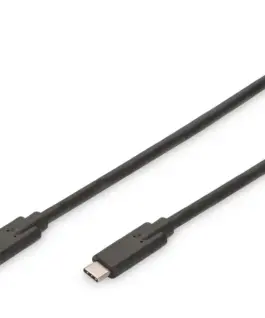 Digitus кабел за връзка USB 3.1 Gen.2 SuperSpeed + 10Gbps USB Type C / USB C M / M Power Delivery черен