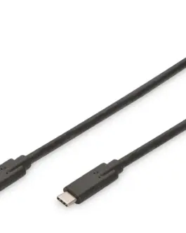 Digitus кабел за връзка USB 3.1 Gen.2 SuperSpeed + 10Gbps USB Type C / USB C M / M Power Delivery черен