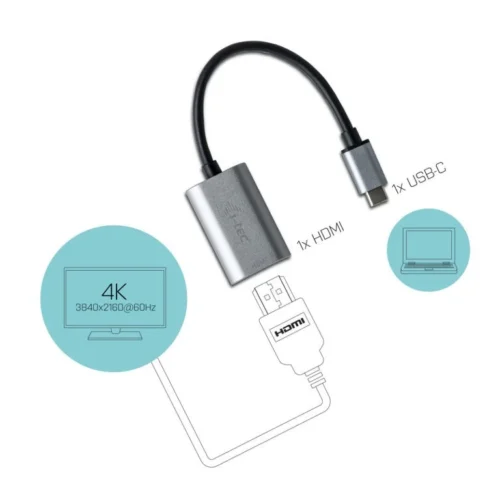 i-tec адаптер USB-C 3.1 – HDMI 4K Ultra HD 60Hz copmatible with Thunderbolt