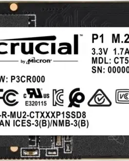 Crucial SSD P1 500GB M.2 PCIe NVMe 2280 1900/950MB/s