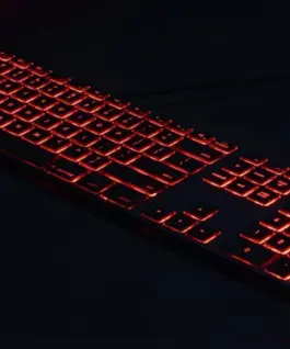 Matias Keyboard aluminum Mac backlit RGB silver