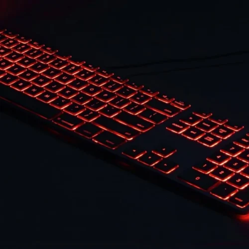 Matias Keyboard aluminum Mac backlit RGB silver