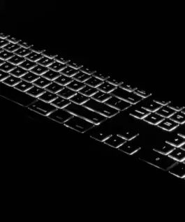 Alternative view of Matias Keyboard aluminum Mac backlit RGB Space Gray