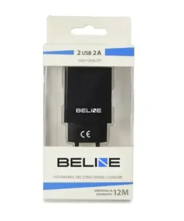 Alternative view of Beline Travel зарядно 2xUSB 2A черен