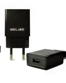 Beline Travel зарядно USB + microUSB 1A черен