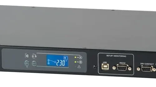 Socomec STS STATYS XS 230V 16A 1U 1xC19/8xC13 LCD