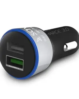 Elmak Car Quick Charge зарядно Savio SA-06/B, 2xUSB 5.4A