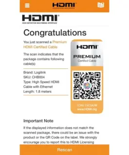 LogiLink Premium HDMI кабел for ultra HD