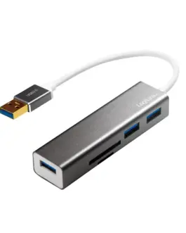 Alternative view of LogiLink Hub USB 3.0 3-port with card reader