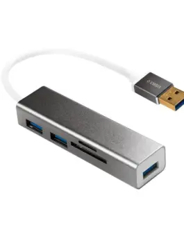 LogiLink Hub USB 3.0 3-port with card reader