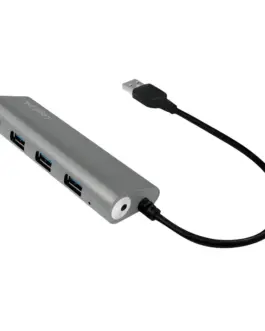 Alternative view of LogiLink Hub USB 3.0, 4-port with aluminum casing