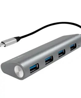 LogiLink Hub 4-port USB-C 3.1 with aluminum casing