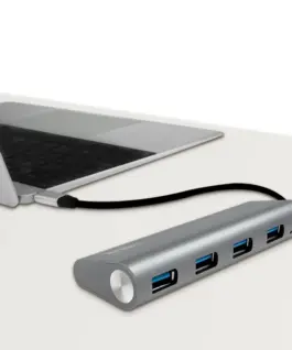 LogiLink Hub 4-port USB-C 3.1 with aluminum casing