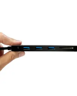 Alternative view of LogiLink HUB ultra-slim USB-C 3-port with card reader