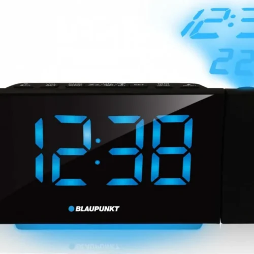 Alternative view of Blaupunkt Clock radio with projection and USB charging CRP81USB