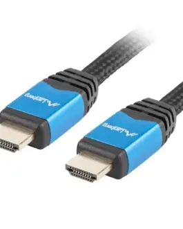 Lanberg кабел Premium HDMI-HDMI M/M v2.0 1m черен