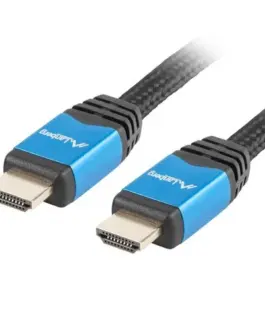 Lanberg кабел HDMI-HDMI v2.0 3m premium черен