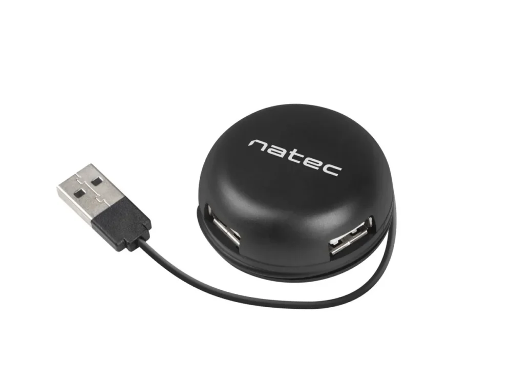 Natec Hub USB 4 port Bumblebee USB 2.0 черен