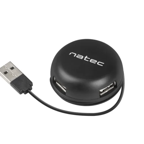 Natec Hub USB 4 port Bumblebee USB 2.0 черен