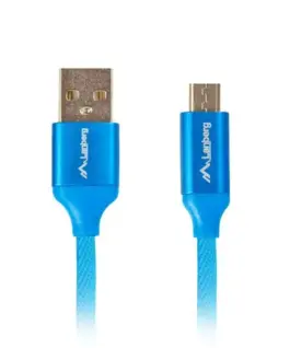 Alternative view of Lanberg кабел Premium microUSB BM - AM 2.0 1m син QC 3.0