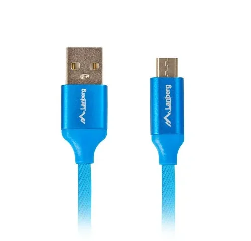 Alternative view of Lanberg кабел Premium microUSB BM - AM 2.0 1m син QC 3.0