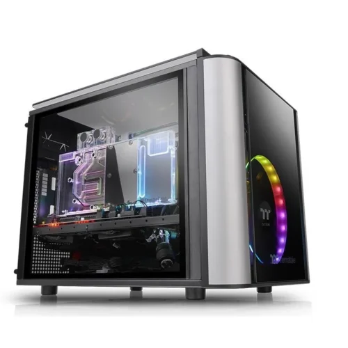 Thermaltake Компютър case LEVEL 20 VT MiniITX microATX Tempeчервен Glass –