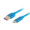 Lanberg кабел USB CM - AM 2.0 1m син 5A full copper