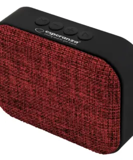 Alternative view of Esperanza Speaker Bluetooth FM Samba червен