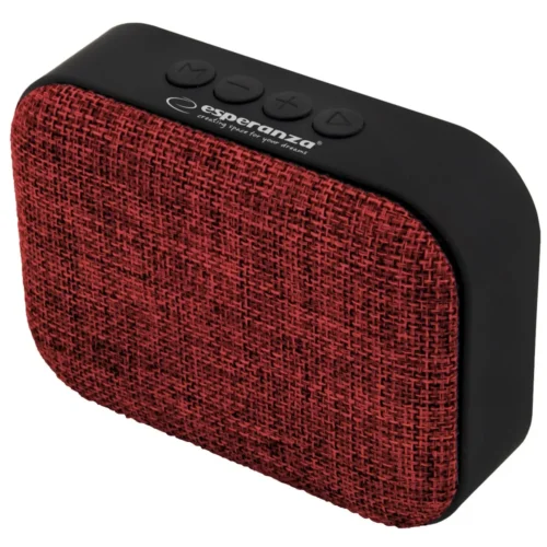 Alternative view of Esperanza Speaker Bluetooth FM Samba червен