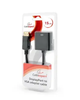 Alternative view of Gembird адаптер DisplayPort to VGA черен