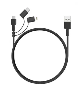 Alternative view of AUKEY CB-BAL5 3in1 fast оплетка Quick Charge micro USB | USB C | Lightning | 1.2m