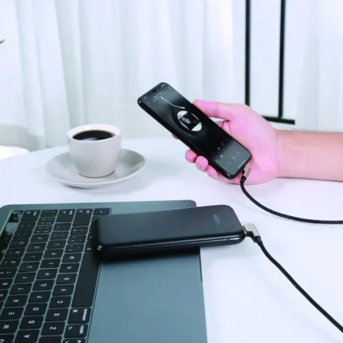 AUKEY CB-BAL6 Nylon 90° кабел Quick Charge USB-Lightning | 1.2m