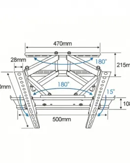 Alternative view of TB TV wall mount TB-43P 26-55 55kg VESA 400x400